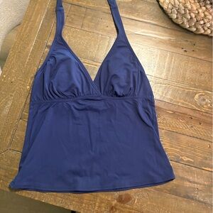 Lands' End navy Blue Tankini top